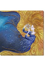 Bead Embroidery Kit on Art Canvas "Star maiden"