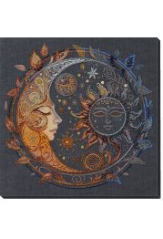 Bead Embroidery Kit on Art Canvas "Captive of the night"