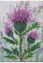 Bead Embroidery Kit on Art Canvas "Thorny luxury"