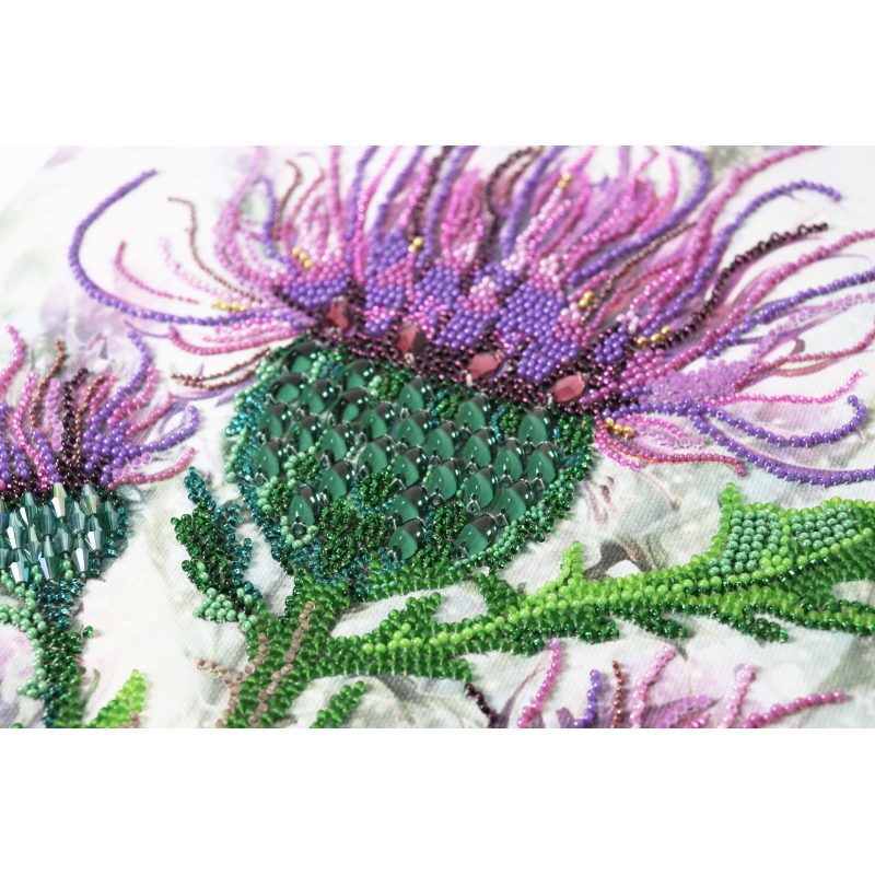 Bead Embroidery Kit on Art Canvas "Thorny luxury"