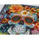 Bead Embroidery Kit on Art Canvas "Calavera"