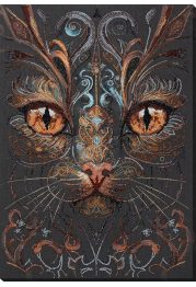 Bead Embroidery Kit on Art Canvas "The look of a witch"