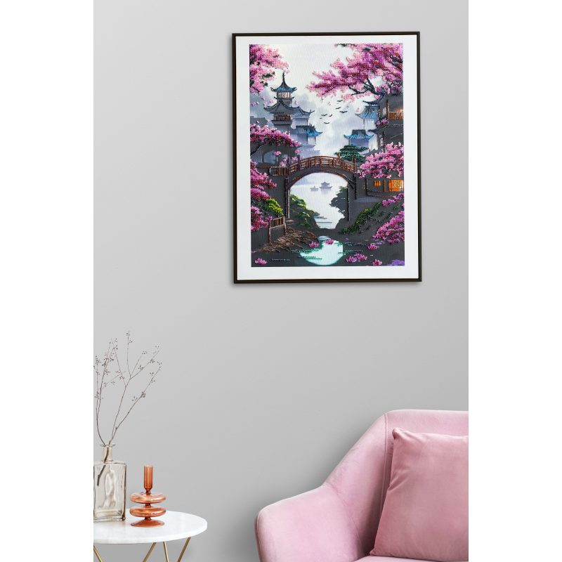 Bead Embroidery Kit on Art Canvas "The dream of a journey to the east"