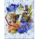 Bead Embroidery Kit on Art Canvas "Flower honey"