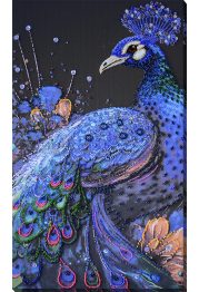 Bead Embroidery Kit on Art Canvas "Magical wonder bird"
