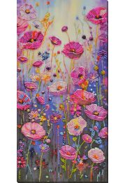 Bead Embroidery Kit on Art Canvas "Spring moment"