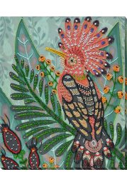 Bead Embroidery Kit on Art Canvas "A woodland melody"