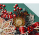 Bead Embroidery Kit on Art Canvas "The taste of Christmas"