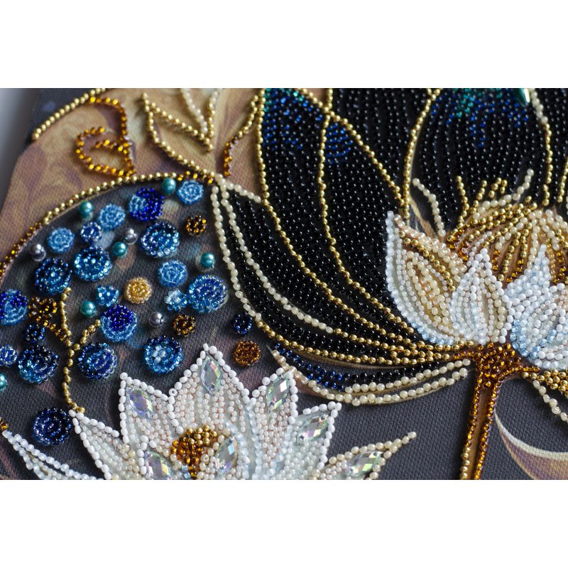 Bead Embroidery Kit on Art Canvas "Dream Bloom"