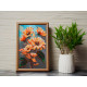 Bead Embroidery Kit on Art Canvas "The gift of the sun"