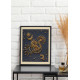 Bead Embroidery Kit on Art Canvas "Golden talisman"