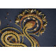 Bead Embroidery Kit on Art Canvas "Golden talisman"