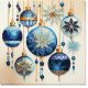 Bead Embroidery Kit on Art Canvas "Crystal patterns"