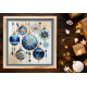 Bead Embroidery Kit on Art Canvas "Crystal patterns"