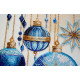Bead Embroidery Kit on Art Canvas "Crystal patterns"