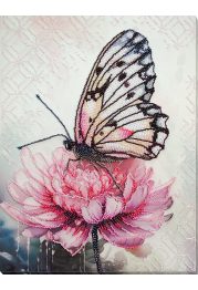 Bead Embroidery Kit on Art Canvas "Petal dream"