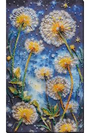 Bead Embroidery Kit on Art Canvas "Give your dream to the wind"