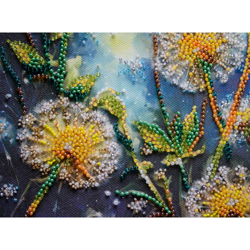 Bead Embroidery Kit on Art Canvas "Give your dream to the wind"