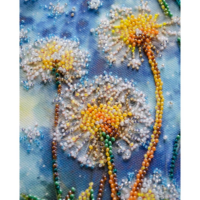Bead Embroidery Kit on Art Canvas "Give your dream to the wind"