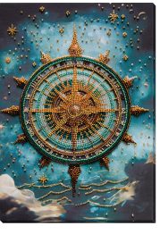 Bead Embroidery Kit on Art Canvas "Find your way"