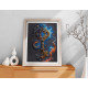 Bead Embroidery Kit on Art Canvas "The key to happiness"