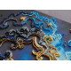 Bead Embroidery Kit on Art Canvas "The key to happiness"