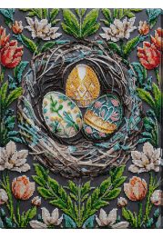 Bead Embroidery Kit on Art Canvas "Cherish Traditions"