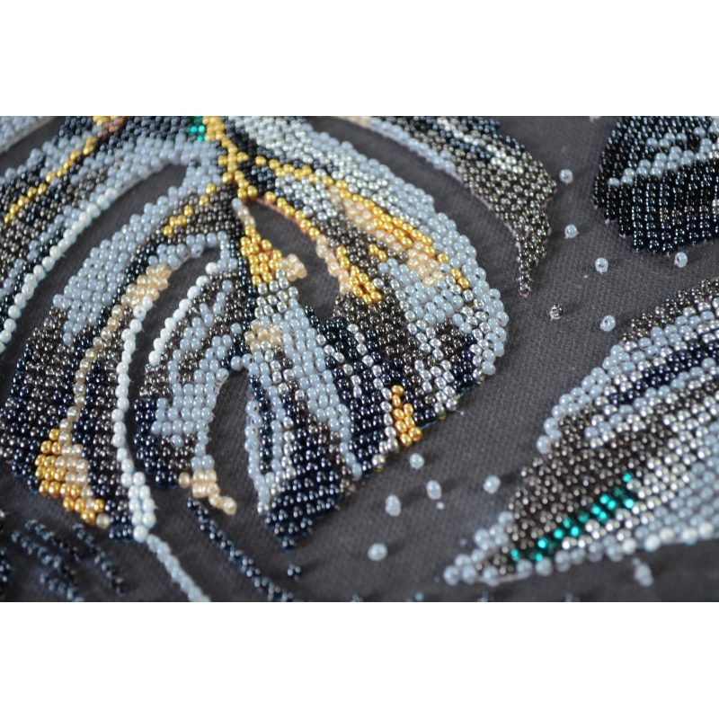 Bead Embroidery Kit on Art Canvas "Lurking"