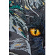 Bead Embroidery Kit on Art Canvas "Lurking"