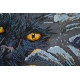 Bead Embroidery Kit on Art Canvas "Lurking"