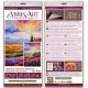 Bead Embroidery Kit on Art Canvas "Evening over the meadow"