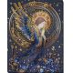 Bead Embroidery Kit on Art Canvas "Guardian of the sky"
