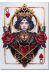 Bead Embroidery Kit on Art Canvas "Queen of hearts"