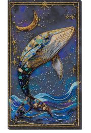 Bead Embroidery Kit on Art Canvas "Lord of the Depths"