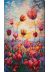 Bead Embroidery Kit on Art Canvas "Spring rhythm"