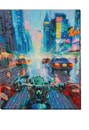 Bead Embroidery Kit on Art Canvas "Escaping from routine"