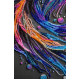 Bead Embroidery Kit on Art Canvas "Waves of Color"