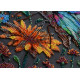 Bead Embroidery Kit on Art Canvas "Shades of Summer"