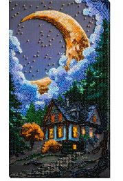 Bead Embroidery Kit on Art Canvas "Silent Night"