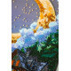 Bead Embroidery Kit on Art Canvas "Silent Night"