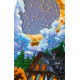 Bead Embroidery Kit on Art Canvas "Silent Night"
