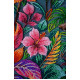 Bead Embroidery Kit on Art Canvas "The Exotic Beau"