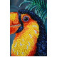 Bead Embroidery Kit on Art Canvas "The Exotic Beau"
