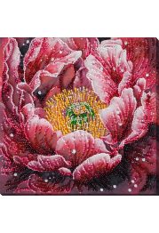 Bead Embroidery Kit on Art Canvas "Dew's Kiss"