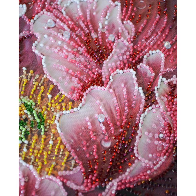 Bead Embroidery Kit on Art Canvas "Dew's Kiss"