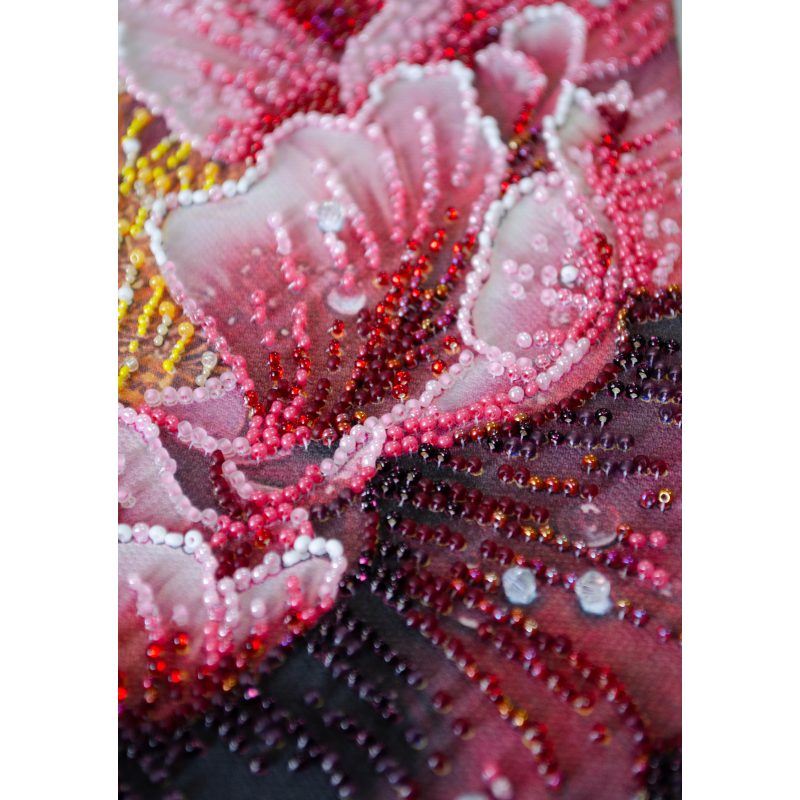 Bead Embroidery Kit on Art Canvas "Dew's Kiss"