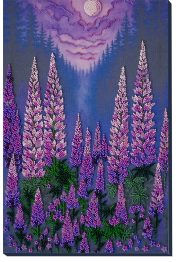 Bead Embroidery Kit on Art Canvas "Moonlight"