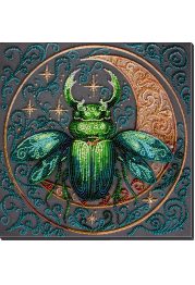Bead Embroidery Kit on Art Canvas "Nature Totem"