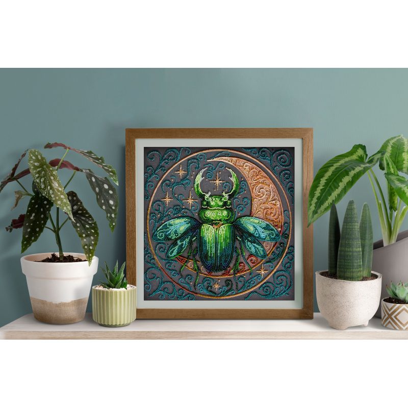 Bead Embroidery Kit on Art Canvas "Nature Totem"