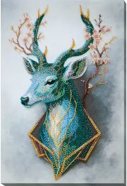 Bead Embroidery Kit on Art Canvas "Forest Spirit"